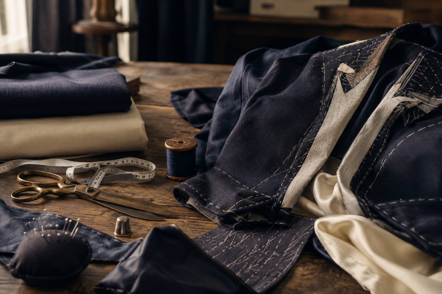 Fine tailoring tools and fabrics